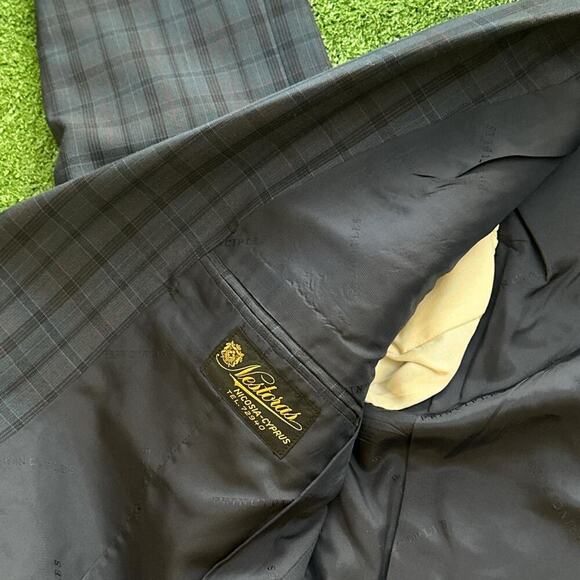 Vintage dormeuil plaid wool blazer - Picture 7 of 8